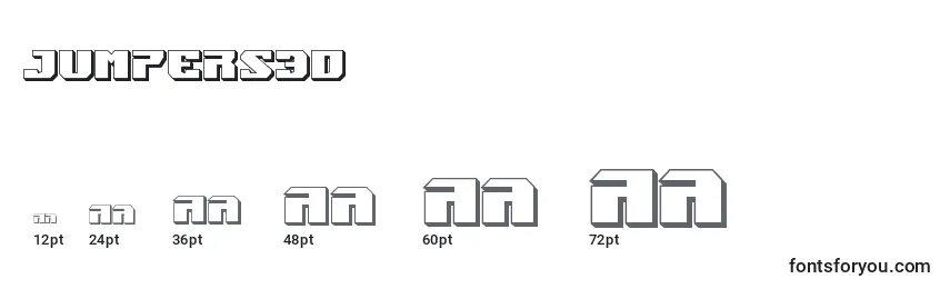 Jumpers3D Font Sizes