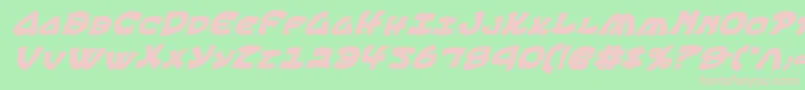Ephesiancbi Font – Pink Fonts on Green Background