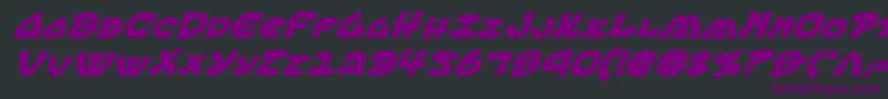 Ephesiancbi-Schriftart – Violette Schriften auf schwarzem Hintergrund