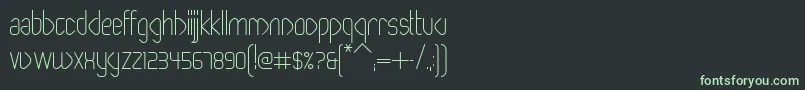 Шрифт PaperclipLight – зелёные шрифты на чёрном фоне