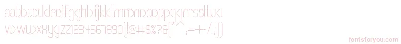 PaperclipLight Font – Pink Fonts on White Background