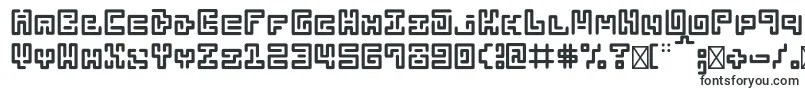 Шрифт Abstractlabyrinthrounded – футуристические шрифты