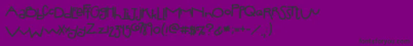Police 2peasSilly – polices noires sur fond violet