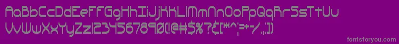 フォントQuacksal – 紫の背景に灰色の文字