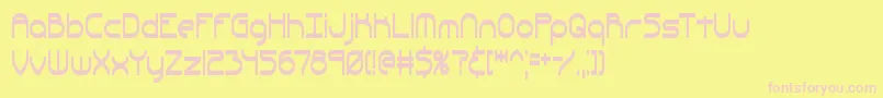 Quacksal Font – Pink Fonts on Yellow Background