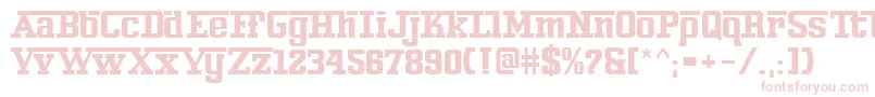 Ferro Font – Pink Fonts on White Background