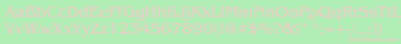 VientienNormal Font – Pink Fonts on Green Background