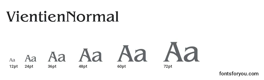VientienNormal Font Sizes