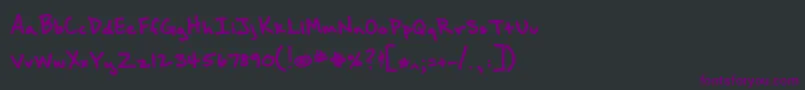Brownbaglunch Font – Purple Fonts on Black Background