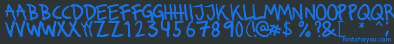 Saiba mais sobre a fonte Runkmuskel Fonte Runkmuskel – fontes azuis em um fundo preto