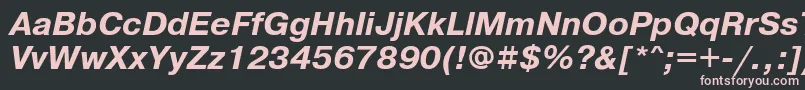 PragmaticafttBolditalic Font – Pink Fonts on Black Background