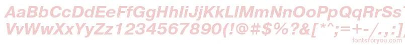 PragmaticafttBolditalic Font – Pink Fonts on White Background