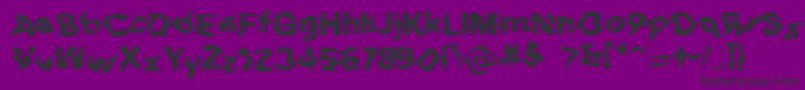 Шрифт BnBuzz – чёрные шрифты на фиолетовом фоне