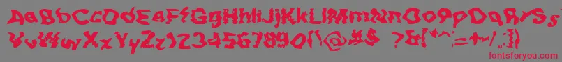 BnBuzz Font – Red Fonts on Gray Background