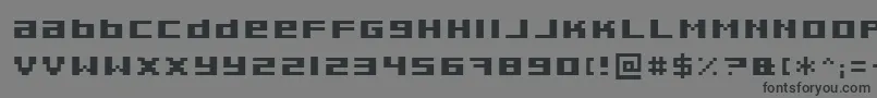 fuente Pixeldeb – Fuentes Negras Sobre Fondo Gris