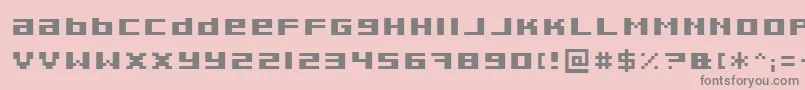 Шрифт Pixeldeb – серые шрифты на розовом фоне