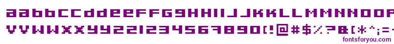 Czcionka Pixeldeb – fioletowe czcionki