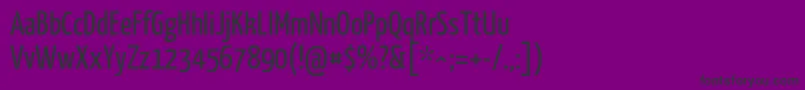 Yanonekaffeesatz Regular Font – Black Fonts on Purple Background