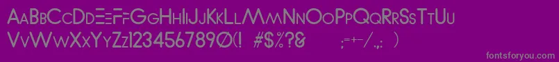Czcionka WvelezLogofont – szare czcionki na fioletowym tle