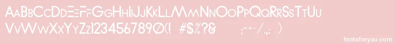 fuente WvelezLogofont – Fuentes Blancas Sobre Fondo Rosa