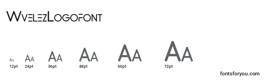 WvelezLogofont Font Sizes