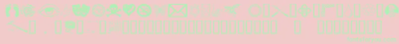 Oddsod Font – Green Fonts on Pink Background