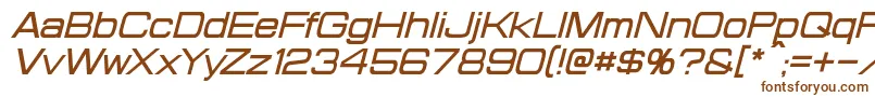 ProbertItalic-fontti – ruskeat fontit valkoisella taustalla