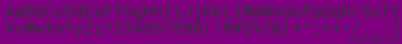 Подробнее о шрифте RobotomonoRegular Шрифт RobotomonoRegular – чёрные шрифты на фиолетовом фоне