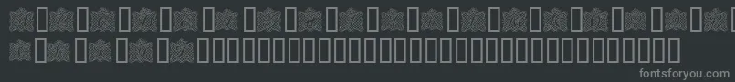 RibbonCaps Font – Gray Fonts on Black Background