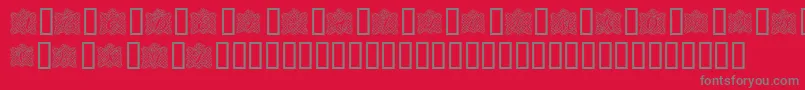 RibbonCaps Font – Gray Fonts on Red Background