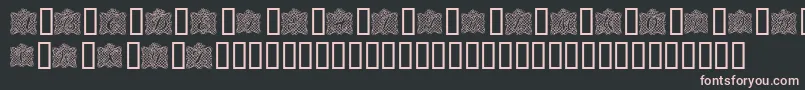 RibbonCaps Font – Pink Fonts on Black Background