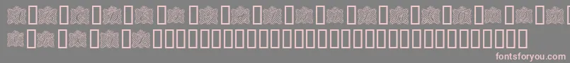 RibbonCaps Font – Pink Fonts on Gray Background