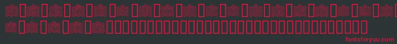 RibbonCaps Font – Red Fonts on Black Background