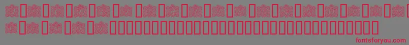 fuente RibbonCaps – Fuentes Rojas Sobre Fondo Gris