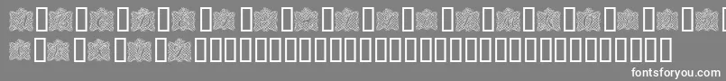 RibbonCaps Font – White Fonts on Gray Background