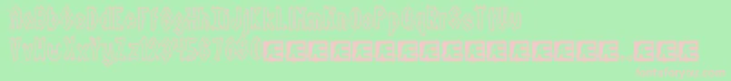DarkSideBrk Font – Pink Fonts on Green Background