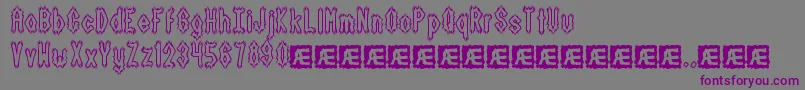 DarkSideBrk Font – Purple Fonts on Gray Background