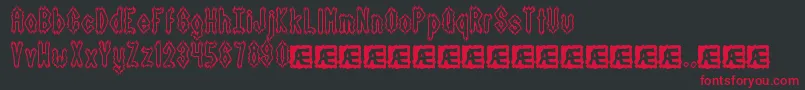 DarkSideBrk-Schriftart – Rote Schriften auf schwarzem Hintergrund