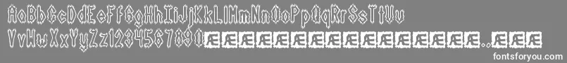 Fonte DarkSideBrk – fontes brancas em um fundo cinza