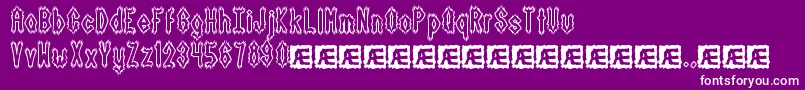 fuente DarkSideBrk – Fuentes Blancas Sobre Fondo Morado
