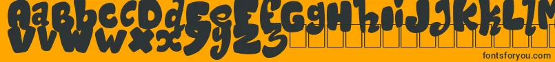 MagicSound Font – Black Fonts on Orange Background