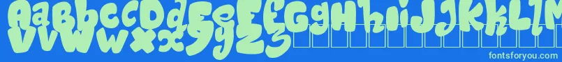 MagicSound Font – Green Fonts on Blue Background