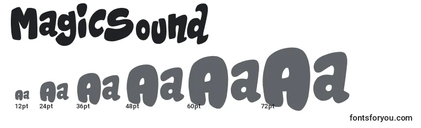 Размеры шрифта MagicSound