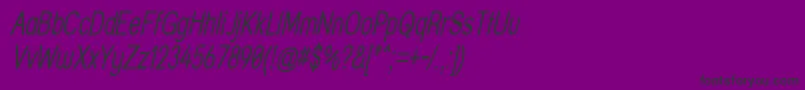 StreetThinItalic Font – Black Fonts on Purple Background