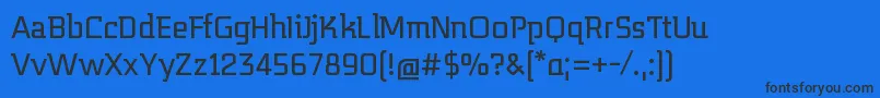 Midnightkernboy Font – Black Fonts on Blue Background
