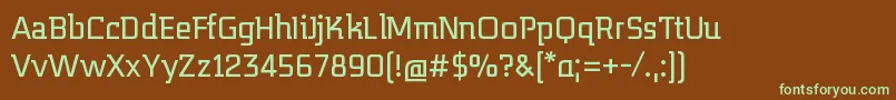 Шрифт Midnightkernboy – зелёные шрифты на коричневом фоне