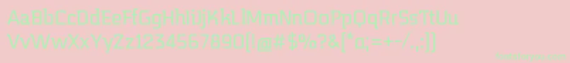 Midnightkernboy Font – Green Fonts on Pink Background