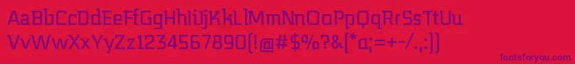 Шрифт Midnightkernboy – фиолетовые шрифты на красном фоне