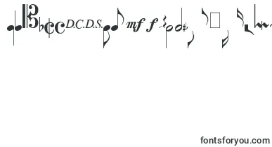  MusicalsymbolsPlain font