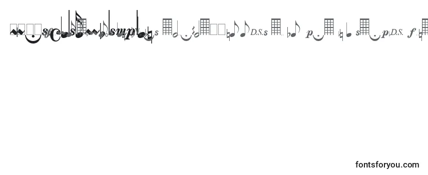 Schriftart MusicalsymbolsPlain